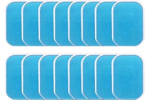 jiahesuw 16pieces Fitness Gel Pad Muscle Stimulator Gel Pad Replacement Gel Pad High Conductivity Hip Trainer Gel Pad Set