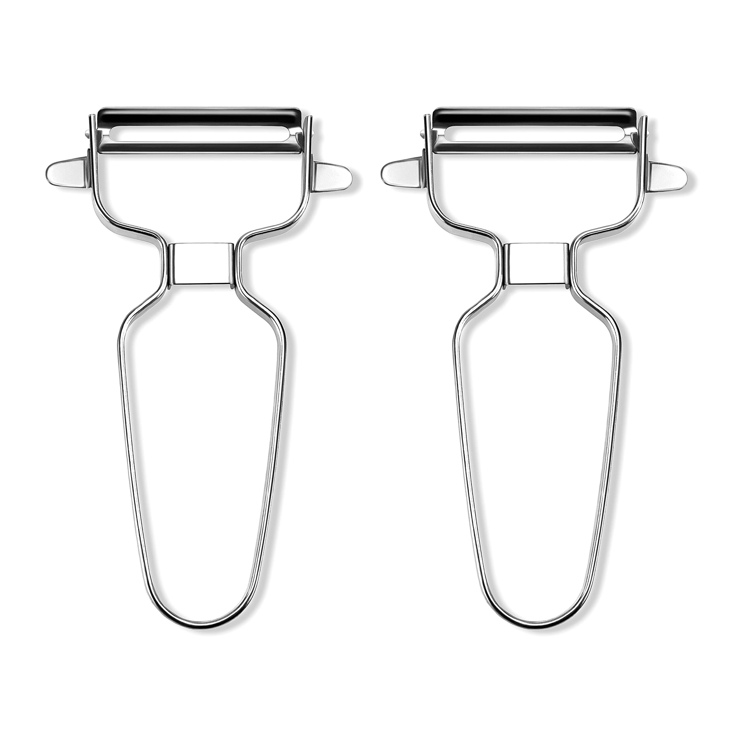 Roponan 2 Pcs Potato Peelers, Stainless Steel Y-Shaped Swivel Speed Tool for Removing The Skin from Fruit & Vegetables in The Kitchen