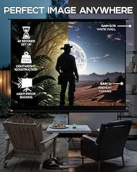 PropVue Projector Screen with Stand 120 inch