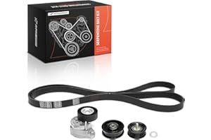 A-Premium Engine Serpentine Belt Drive Kit Compatible with Mercedes-Benz C300, C350, E350, E350, E550, GLK350, ML350, ML550, 