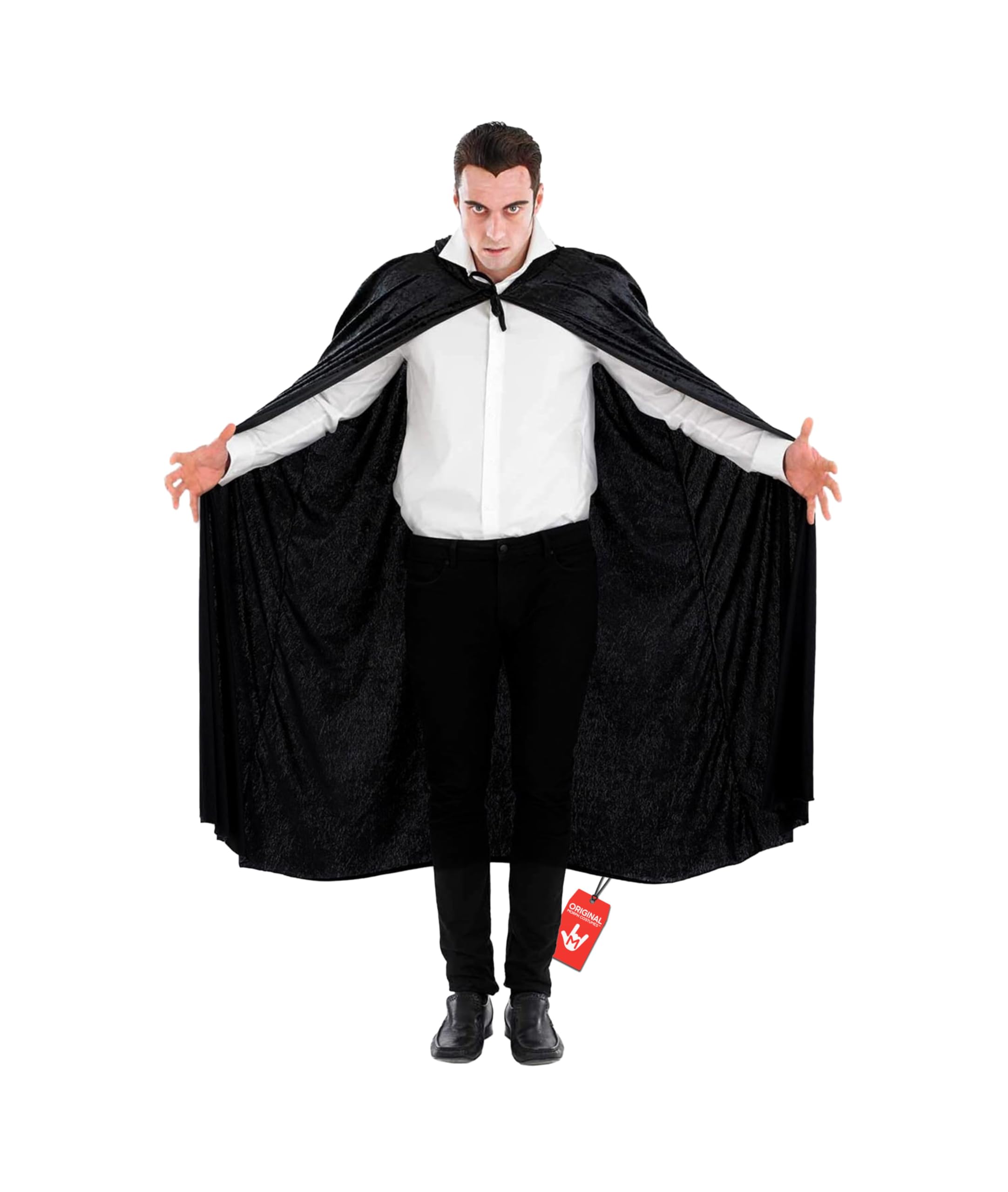 Fun Shack Mens Capes and Cloaks, Adult Witch Cape, Adult Black Cape, Black Hooded Cape, Wizard Cape Adult, Black Cloak Hood One Size