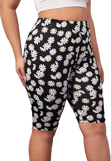 amazon plus size biker shorts