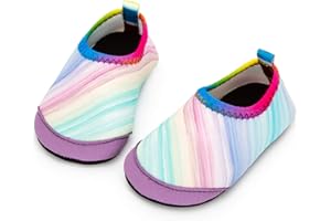 APOLTER Baby Boys and Girls Swim Water Shoes Barefoot Aqua Socks Non-Slip for Beach Pool Toddler Kids