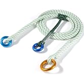 6mm Prusik Loop Cord, Polyester Auxiliary Rope 8kN, Zero-Slip Grip for Climbing, Arborist, Rescue, Tree Work &amp; Caving, (20 Inches)