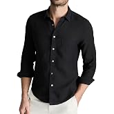 UNTUCKit Long Sleeve Wrinkle Resistant Linen Shirt for Men