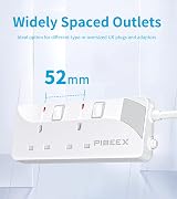 PIBEEX 2 Gang Extension Lead 3M UK Plug with Individual Switches view 4