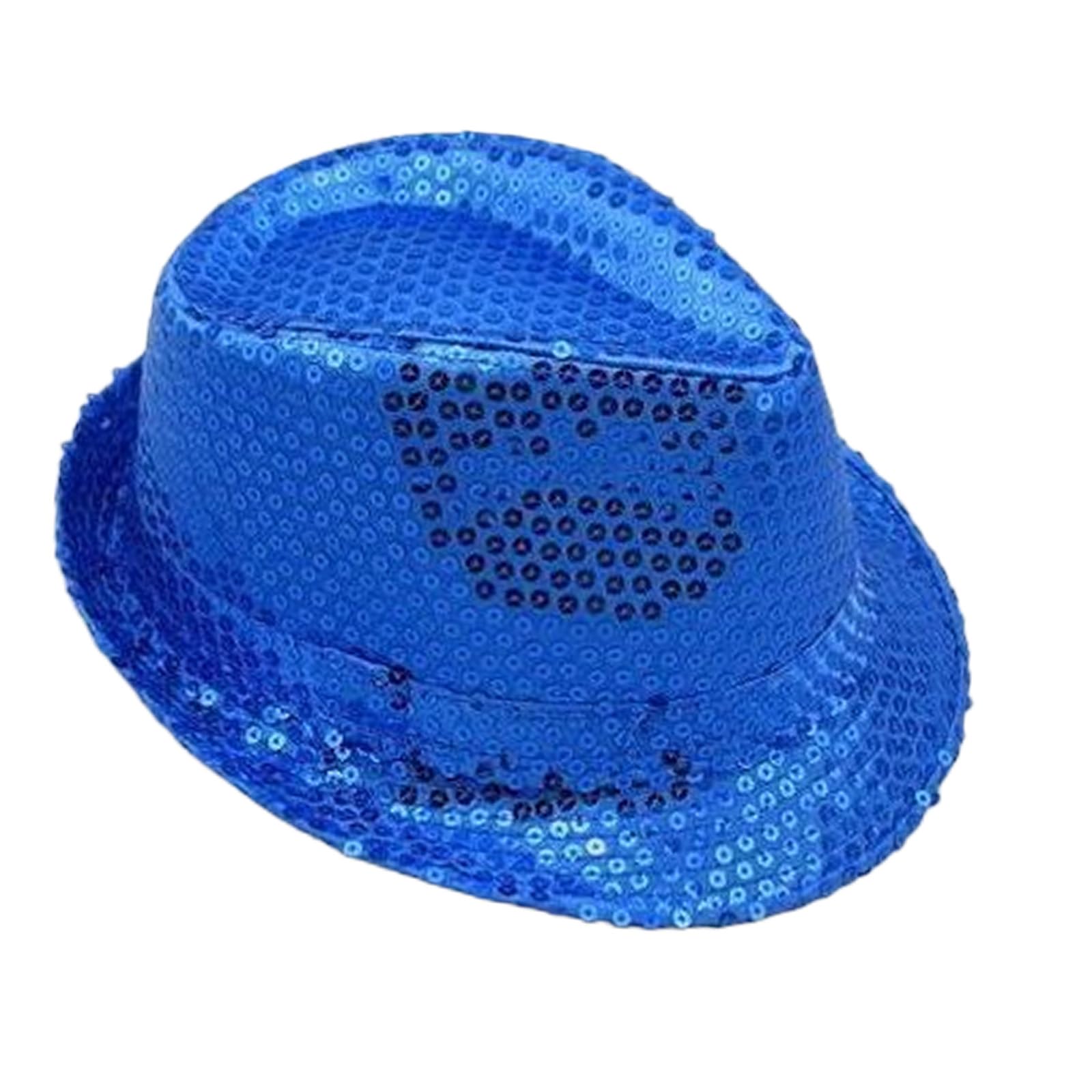 GWAWG Sequin Hat, Glitter Jazz Caps, Disco Hip-Hop Sequin Fancy Dress, for Hen Party Night Wedding Mardi Gras, Retro 70 Theme Dance