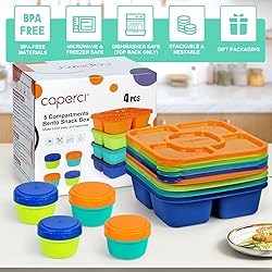Caperci Original Lunchable Snack Containers for