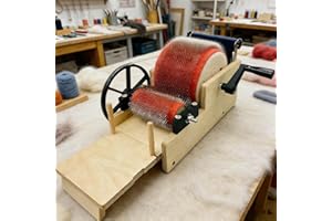 Wool Carding Machine, Manual Wool Felt Drum Carder, Fast Color Mixing, Combing, Spinnings, Wool Combing Machine, Wool Blendin