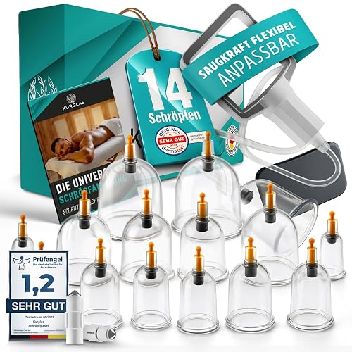 Professional Cupping Therapy Set [14 Cups] - Cupping Therapy Sets with ...