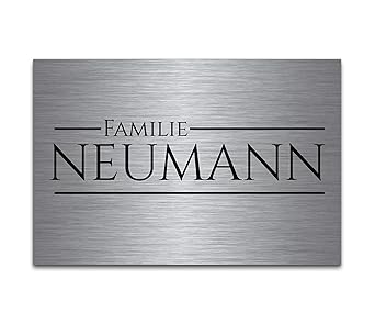 Premium Edelstahl Schilder Mit Gravur Turschild Selbstklebend