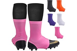 TUYUU Spats Football Cleat Covers,Youth Cleat Covers Football Keeps Dirt/Turf Debri Out,Bike Cleat Covers,Cleat Sleeves for Football Soccer Lacrosse Kids Teenagers Youths Adults.Cleat Cover