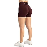 A AGROSTE High Waist Workout Shorts for Women Seamless Scrunch Butt Lifting Short Gym Smile Contour Cycling Biker Shorts
