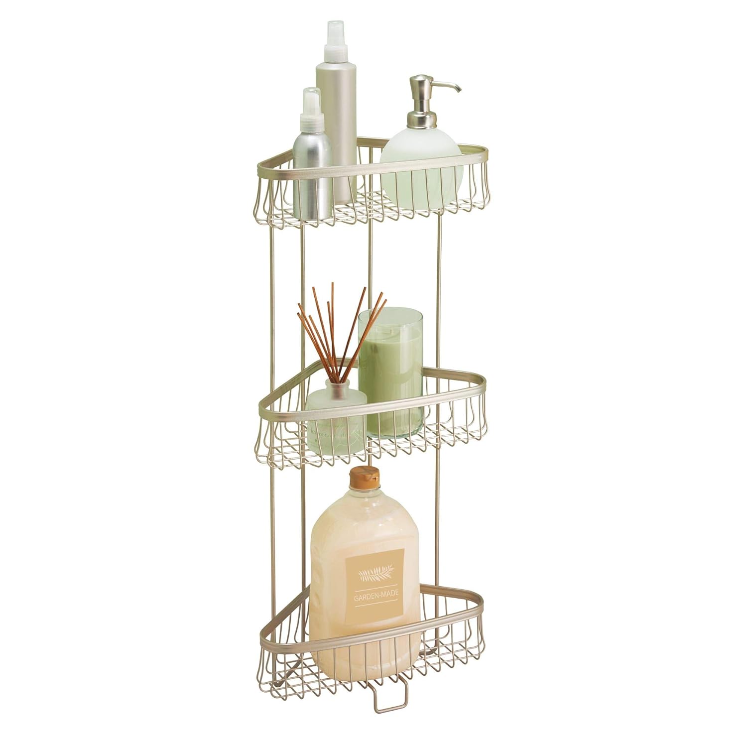 Best Shower Caddy Corner Rust Proof White Shelf Kitchen Bath