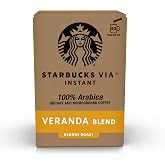 Starbucks VIA Instant Coffee, Light Roast Coffee, Veranda Blend, 100% Arabica, Single-Serve, 1 Box (50 Packets)