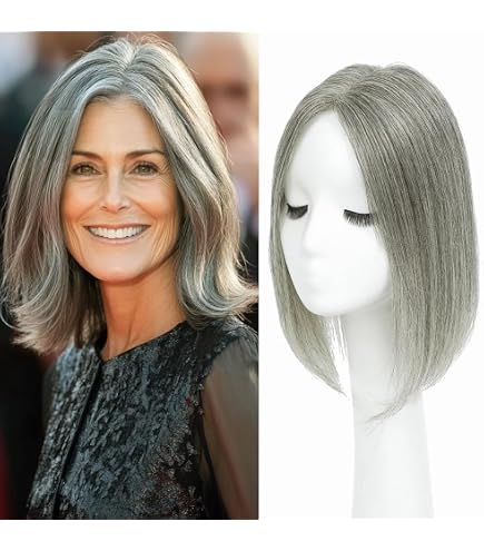 Amazon.com : meralona Hair Toppers for Women Real Human Hair  display picture 2