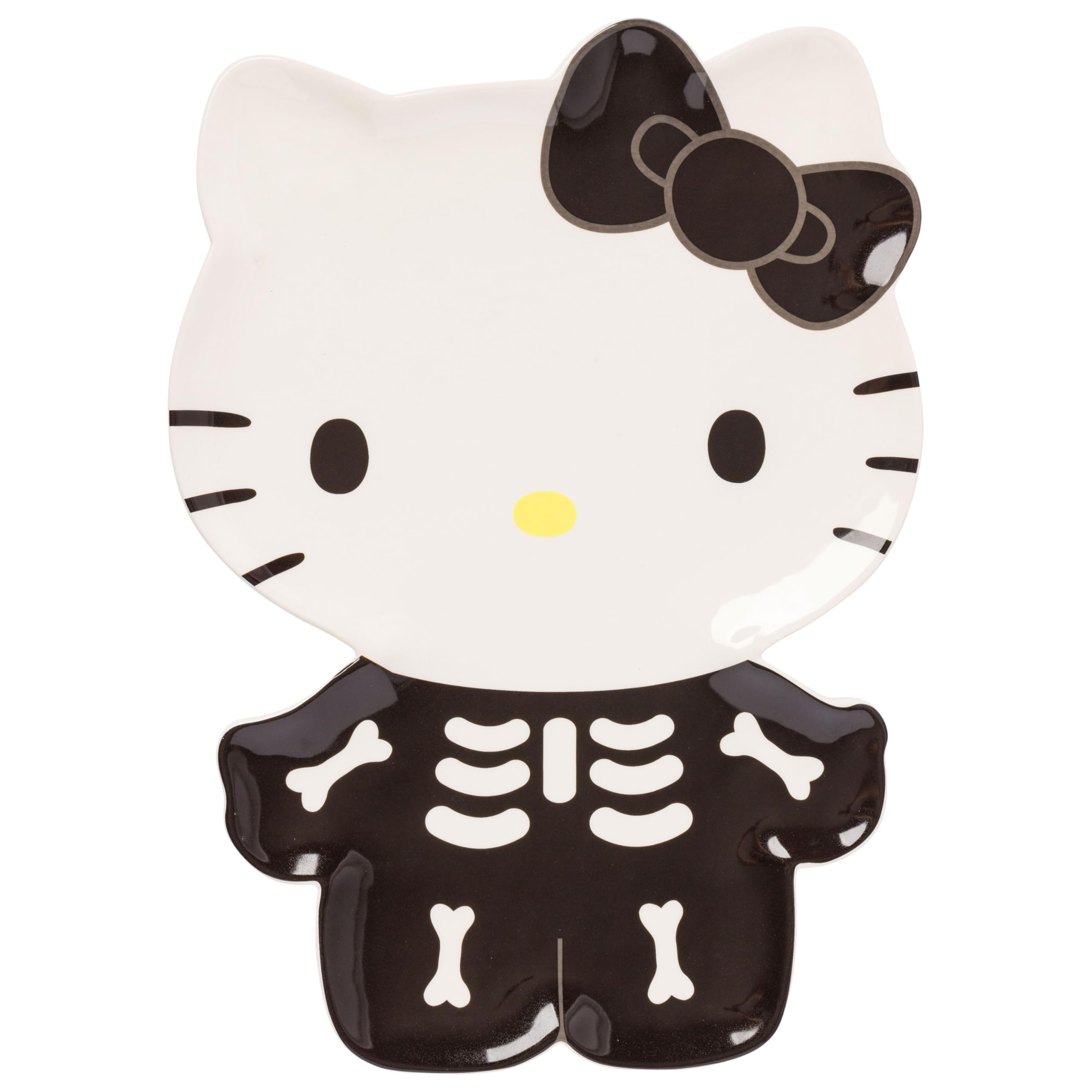 Photo 1 of Silver Buffalo Sanrio Hello Kitty Halloween Spooky Skeleton Costume Ceramic Decorative Plate