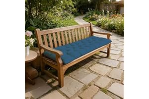 HAPACE Outdoor Bench Cushion, Waterproof Seat Cushion for Outdoor/Indoor Furniture,Tufted Fade Resistant Bench Cushion for Pa