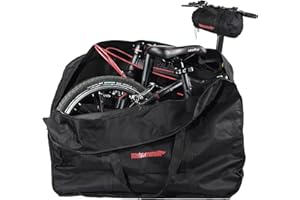 CamGo 20 Inch Folding Bike Bag - Waterproof Bicycle Travel Case Outdoors Bike Transport Bag for Cars Train Air Travel (Black, 20 inch)