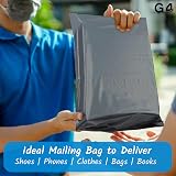 G4GADGET 5 Pack 17x24in Grey Large Mailing Bags 425x600mm Heavy Duty view 5