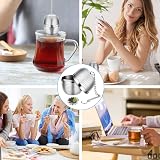 iJiZuo Tea Infuser Stainless Steel Mesh Ball with Drip Tray view 7