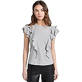 Veronica Beard Jean Women's Bea Short Sleeve Ruffle Tee
