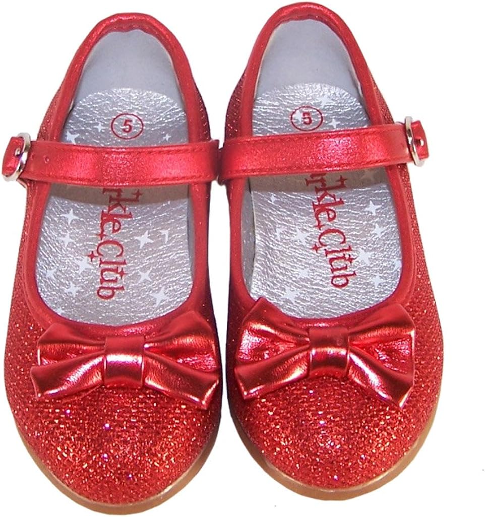 infant girl red shoes
