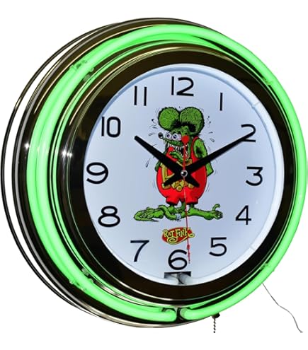 Amazon.com: Mobilgas Blue Double Neon Advertising Clock Man Cave