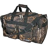 "E-Z Roll" 20 Inch Tree Camouflage Duffle Bag/Outdoor/Sports/Gym/Travel Bag in 5 Colors (Black Trim)