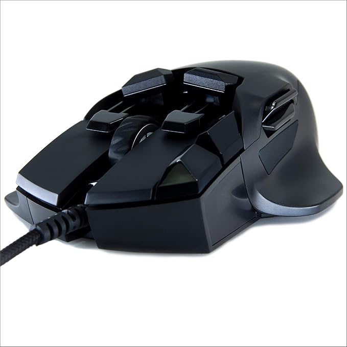 Amazon Com Swiftpoint Z Gaming Mouse 13 Programmable Buttons 5 With Pressure Sensors Analog Joystick Control For Fps Peeking And Flying 12k Dpi Oled Rgb Mmo Black Computers Accessories