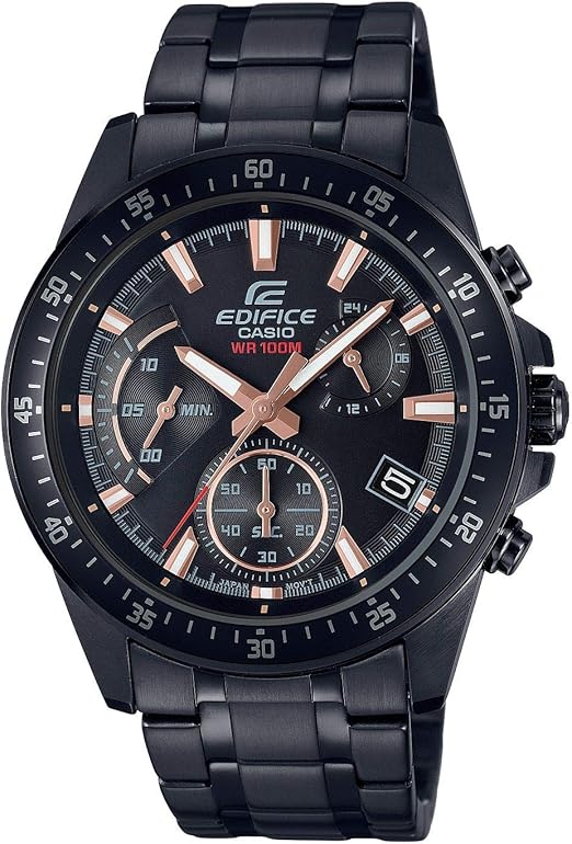 casio edifice men's stainless steel bracelet watch