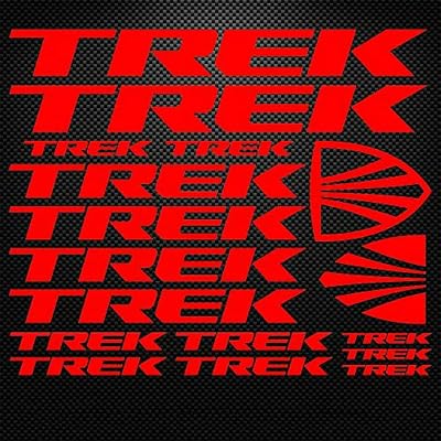 for TREK Bicycle Vinyl Die-Cut Sticker Kit Decal Funny JDM Mountain Bike Race Fit car sticker car styling decorative car body sticker red