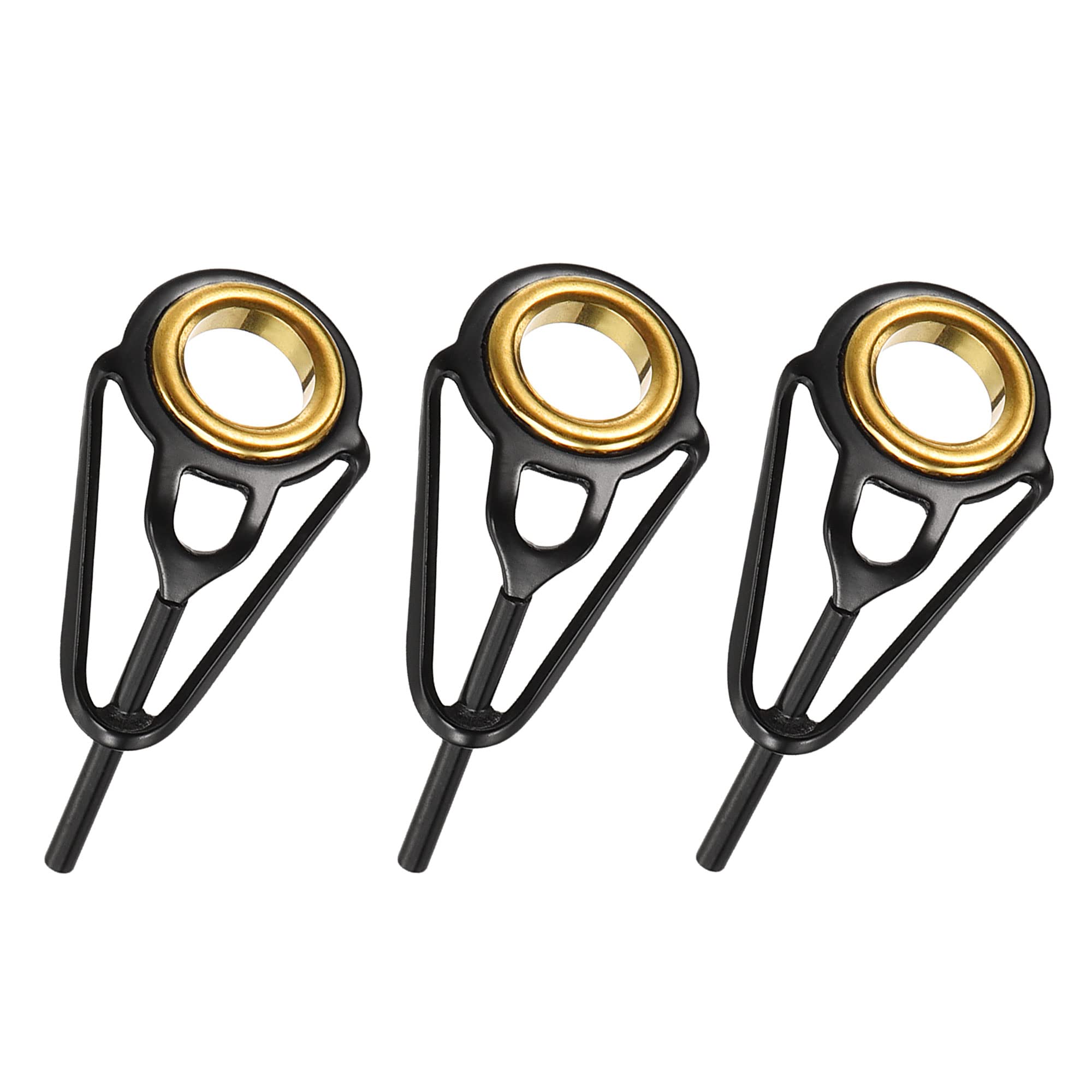 PATIKIL 1mm Tube Dia Fishing Rod Tips Repair Kit, 3pcs Stainless Steel Ring Guide for Saltwater Freshwater Fishing