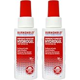 Burnshield Sterile Trauma Fire Burn Hydrogel Spray Bottle - 1.8 oz - 2 Pack