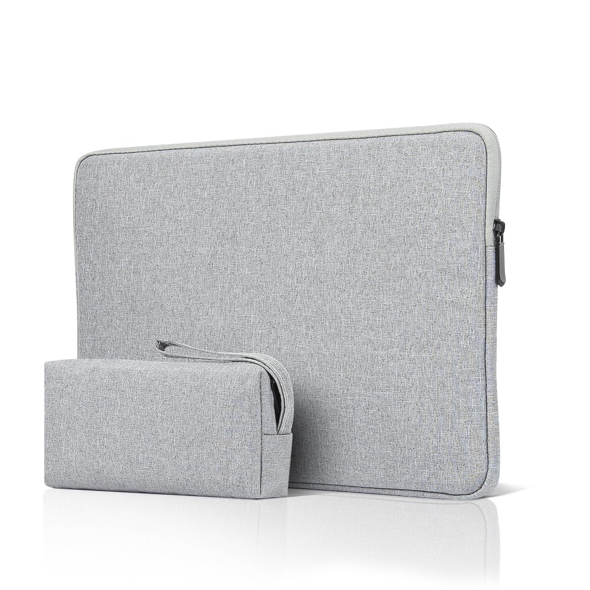jooeer 13 Inch Laptop Sleeve Case Compatible with 13" MacBook Air/Pro M2 M1 13.3" Chromebook Notebook, Slim Protective Waterproof Padded Cover with Accessories Pouch, Grey