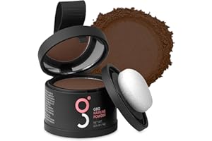 GET BACK GORGEOUS GBG Hairline Powder, Medium Brown - 48-Hour Coverage Root Touch Up Powder for Bald Spots, Instant Hair Loss Concealer & Brightening Highlights - Hair Fillers for Thinning Hair for Women & Men, 4g