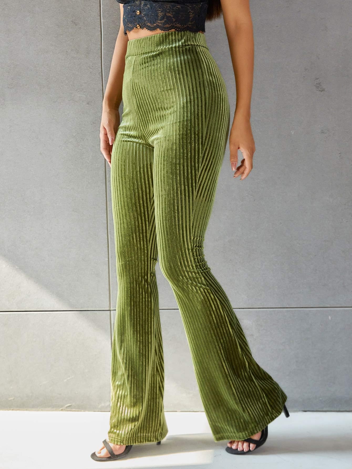 Velvet Palazzo Pants