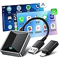 Volam New 2 in-1 Wireless Adapter for OEM CarPlay Android Auto, Converts Wired to Wireless for Factory Wired CarPlay Cars from 2016, Type-C/USB, Plug & Play