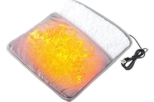 Electric Foot Heater | Soft Quick | Cover Feet Heating Pads - for Daily Home Rest Desk Relaxation Indoor Bedroom Winter Welln