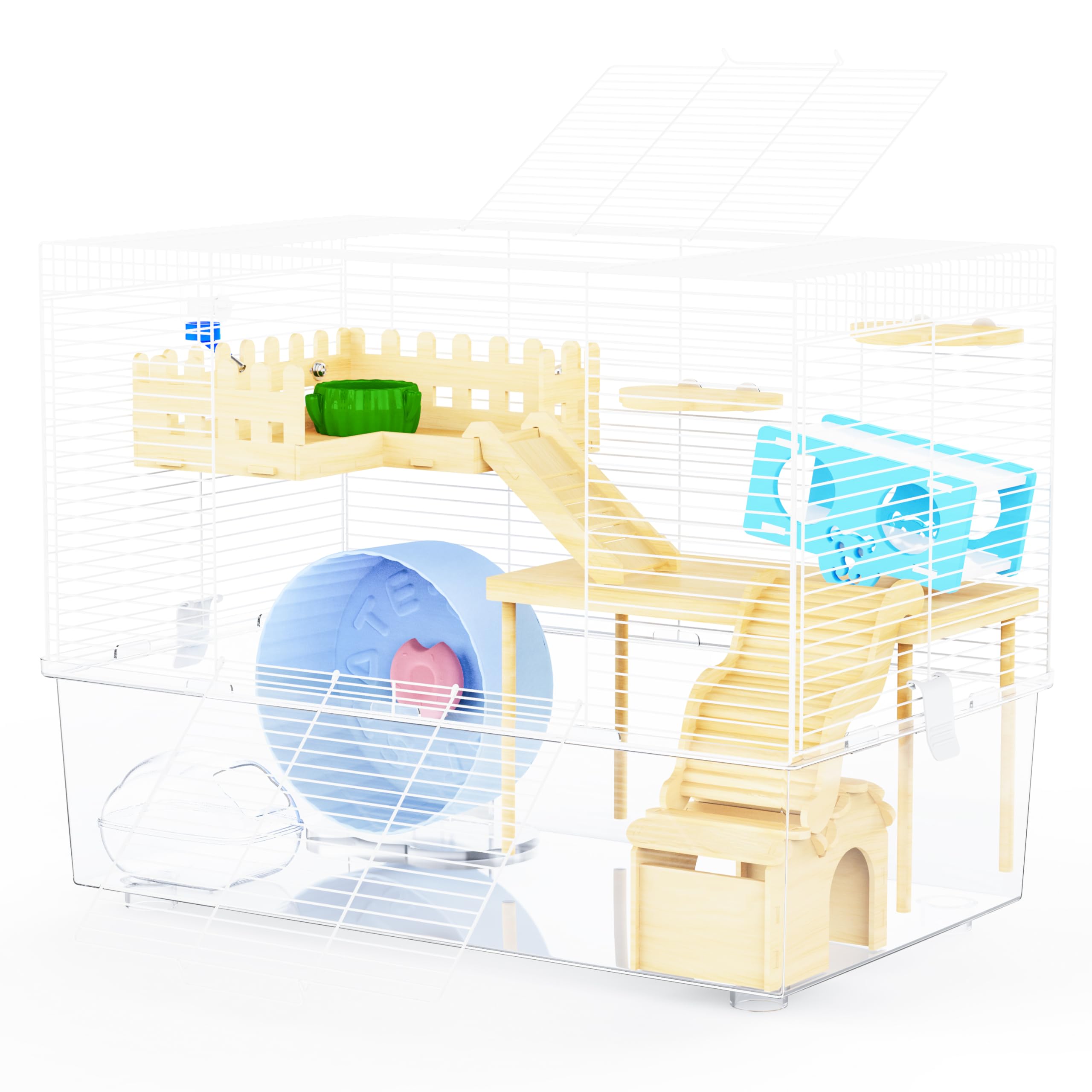 BUCATSTATE Hamster Cage 3 Levels with