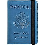 Passport Holder Cover Wallet RFID Blocking Leather Card Case Travel Document Organizer