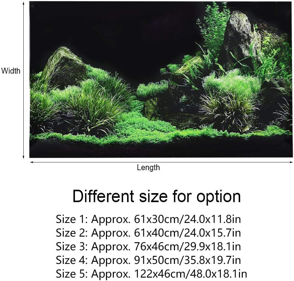 GOTOTOP Fish Tank Poster, Underwater Grass Design, Aquarium Background Poster - Image 4