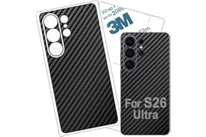 BETXELL S26 Ultra Skin Wrap 3M Carbon Fiber Film Protective for Back Glass (S26 Ultra)