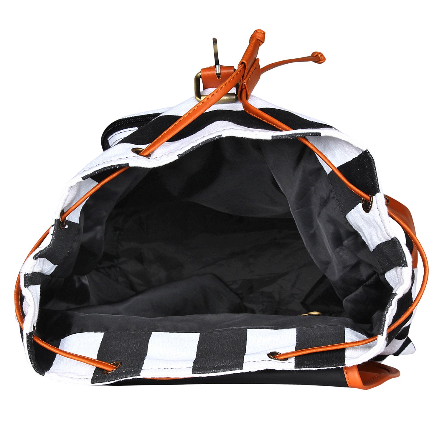 kleio women's canvas stylish casual backpack for college and outing(multicolour, bnb360ly-bl)