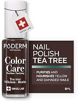 PODERM Nail Care Polish with Tea Tree Brown 8ML Podiatrist-Developed view 1