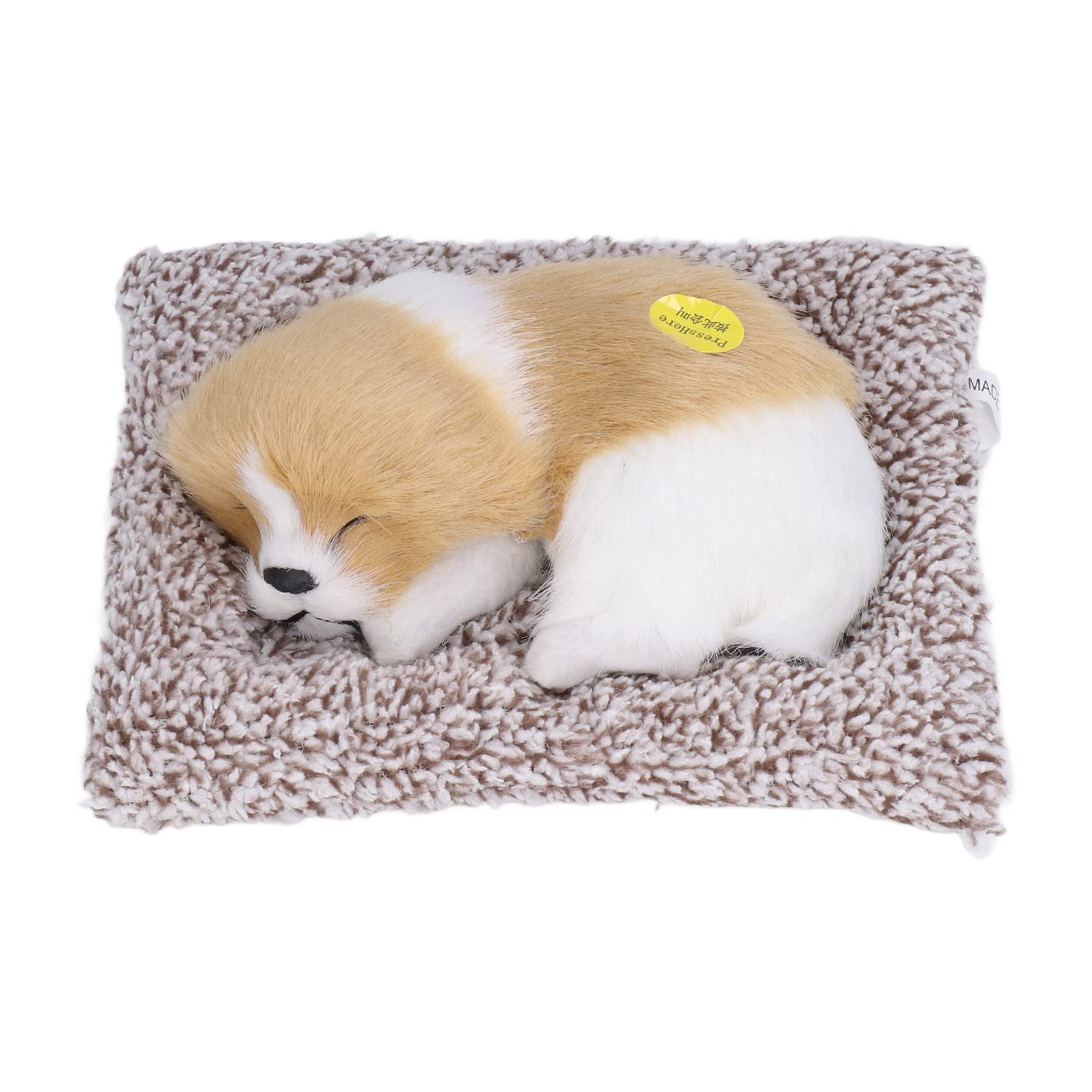 Kuuleyn Realistic Sleeping Dog, Toy Dog, Realistic Sleeping Dog Adorable Sleeping Puppy Children Toys Decorations Gifts for Boys Girls(Earthy Napping Dog)