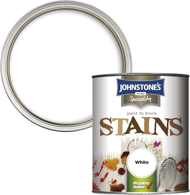 In-Excess Johnstone's Paint to Block Stains White 750ml Matt Coating