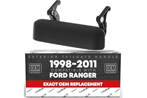 T1A Tailgate Handle - Compatible with 1998-2011 Ford Ranger - Textured Black - OEM 1L5Z9943400AAA, 1L5Z-9943400-AAA, 1L5Z 9943400-AAATEX, 77872, FO1915109
