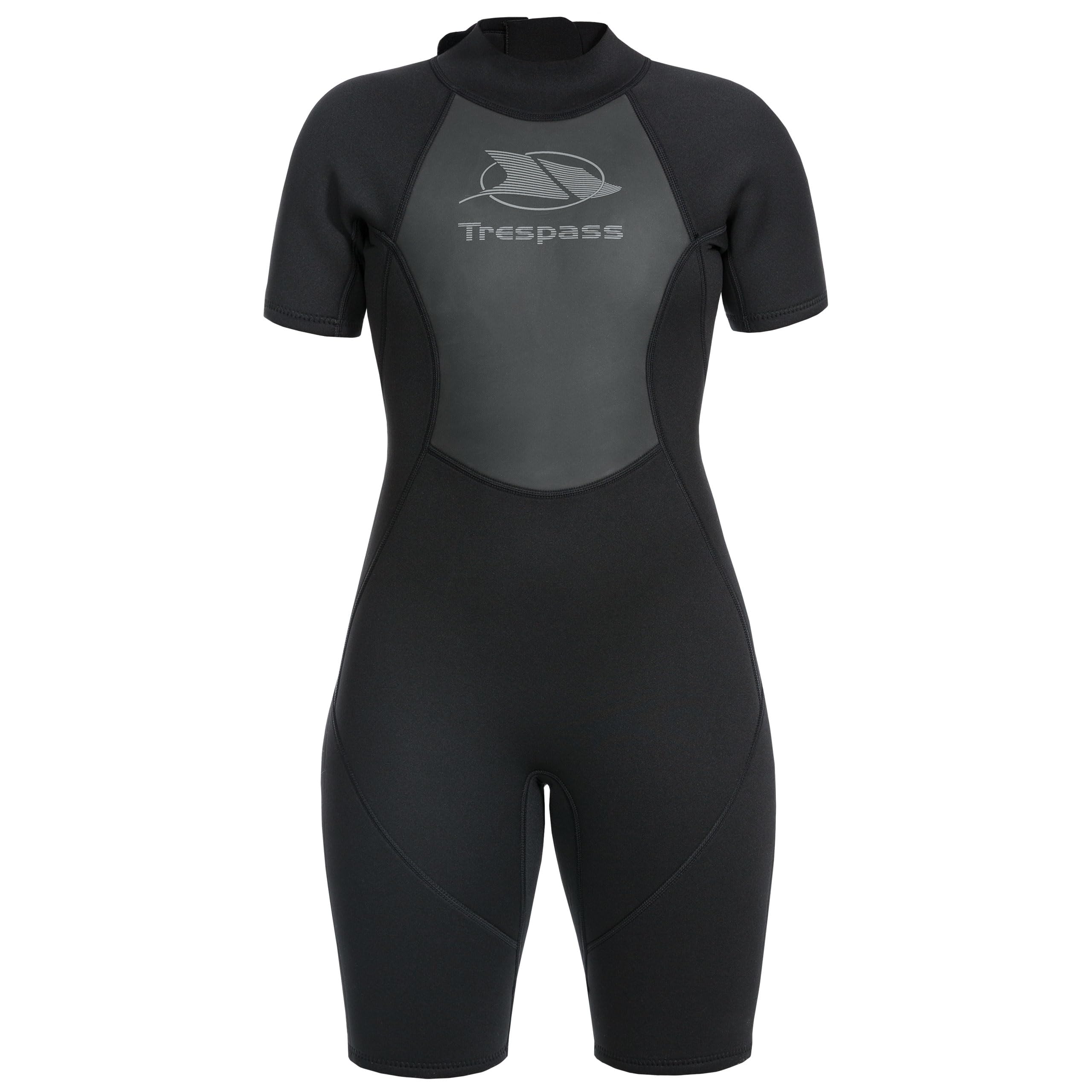 Trespass Womens Wetsuit 3mm Short Length 7mm Zipper Mesh Chest Panels Astor
