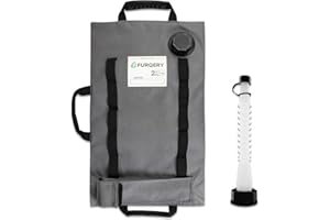 FURQERY Armadillo Bag, 2 Gallon Utility Bladder for Safe Transportation and Storage of Automotive Fluids, Double Wear Leak Resistant Collapsible, for Motorcycles, UTVs and ATVs